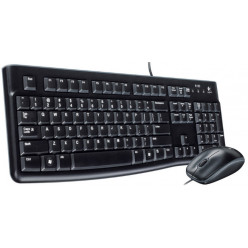 Logitech Desktop MK120 USB, Keyboard + Mouse, Retail - RUS